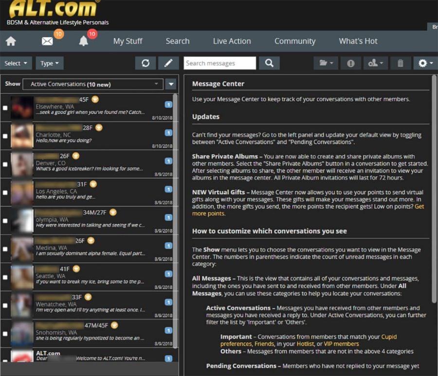 Alt.com messages