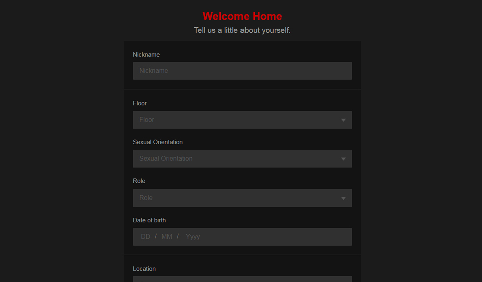 Fetlife signup form