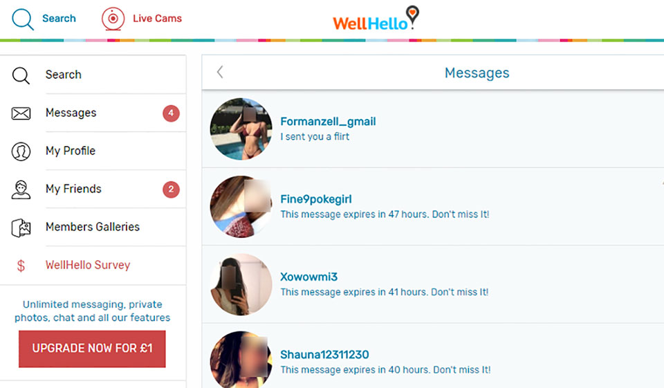 WellHello messages