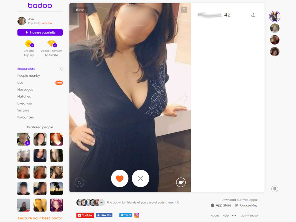 Badoo user profile